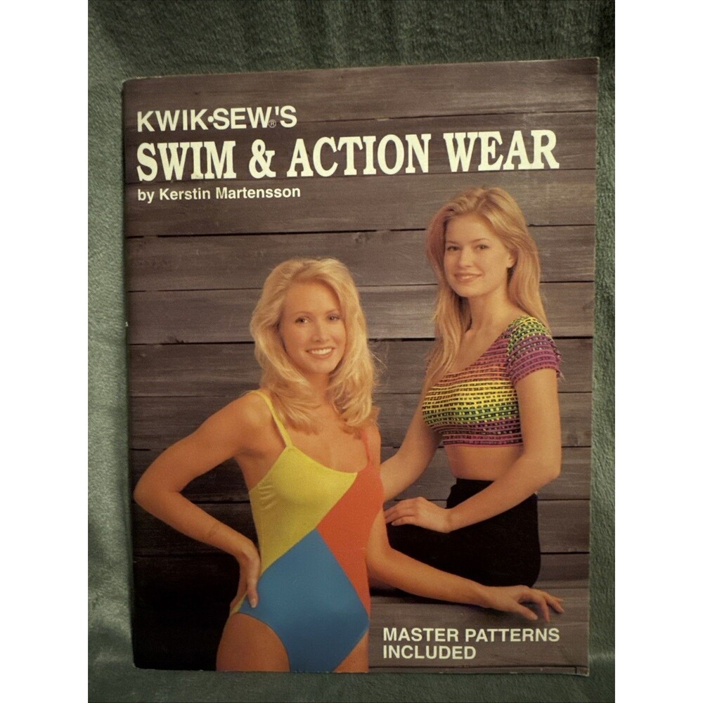 Vtg Kwik-Sew’s Swim & Action Wear book by Kerstin Martensson 1995 Paperback